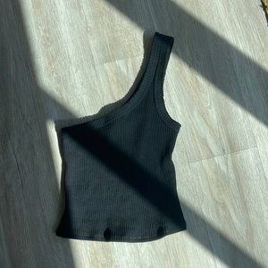Urban Outfitters Black one shoulder tank